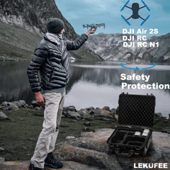 LEKUFEE Waterproof Hard Case for DJI Air 2S (DJI RC)/Mavic Air 2 Combo(DJI RC-N1) and Accessories (Case Only)