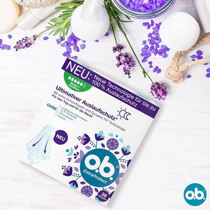 whether ExtraProtect Super + Comfort (36 pieces), tampons for very heavy days, Dynamic Fit technology &amp; extra protective wings for up to 100% leakage protection during your period