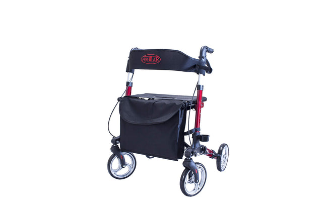Antar AT51006R Aluminium Foldable Rollator, red, 8000 g