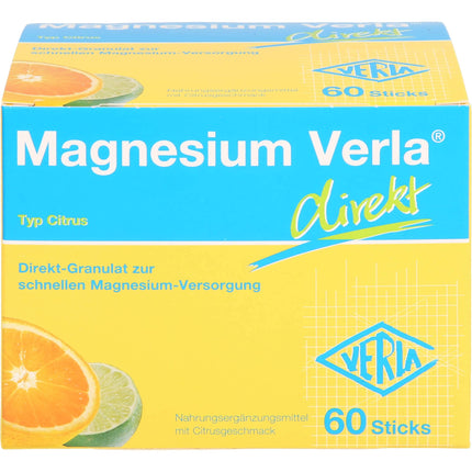 Verla-Pharm Arzneimittel GmbH &amp; Co. KG Magnesium Verla direct Citrus Direct Granules, 60 sachets
