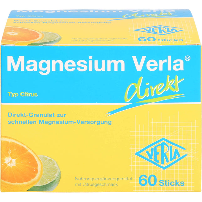 Verla-Pharm Arzneimittel GmbH &amp; Co. KG Magnesium Verla direct Citrus Direct Granules, 60 sachets