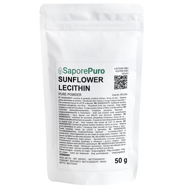 Saporepuro Sunflower Lecithin Powder 50 GR - Sunflower Lecithin