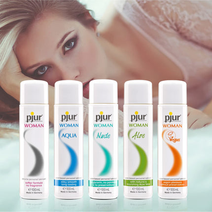pjur WOMAN (100ml) - Silicone-based lubricant for women - for tingling sex and longer pleasure - ideal for sensitive skin