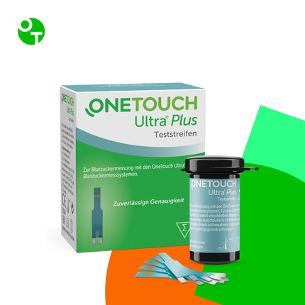 OneTouch Ultra® Plus blood glucose test strips I 50 strips I 1 pack I for blood glucose measurement in diabetes (sugar disease)