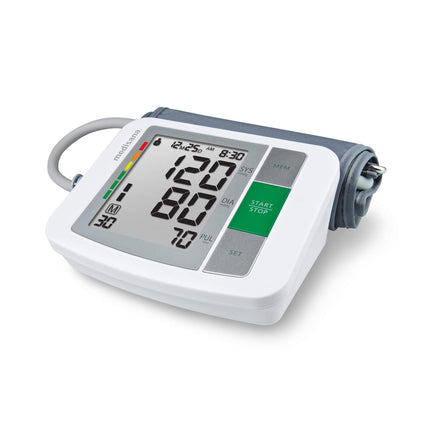 Medisana BU 510 upper arm blood pressure monitor, blood pressure and pulse monitor with memory function, traffic light scale, blood pressure cuff with irregular heartbeat indicator