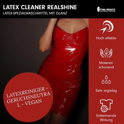 Optimal Products Special Latex Cleaner 1 LI Latex Care Detergent with Shine | Odorless Latex Cleaner Vegan | Special Detergent for Latex Clothing | Also Cleaner for Rubber and Artificial Leather
