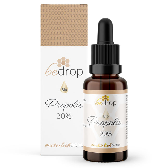 Organic Propolis Drops 20% high dosage - Propolis extract directly from the beekeeper - Organic quality, without additives