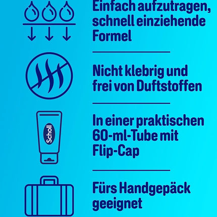 Scholl Active Repair K+ Cracked Heel Cream for rough, dry, and cracked heels – with 25% urea and keratin – effective from day one – 1 x 60 ml Foot Cream