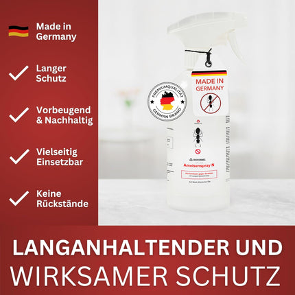 BIODELTA Ant Spray - Anti-ant agent for combating ants in the home and garden - combats ants - against all types of ants - long-lasting effect, odorless and stain-free (500 ml)