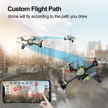 Loolinn | Drone GPS - Drone with HD 1080p Camera for Beginners, RC Quadcopter Drones/GPS Automatic Return / 32 Min Flight Time/Follow Me (Gift Idea)