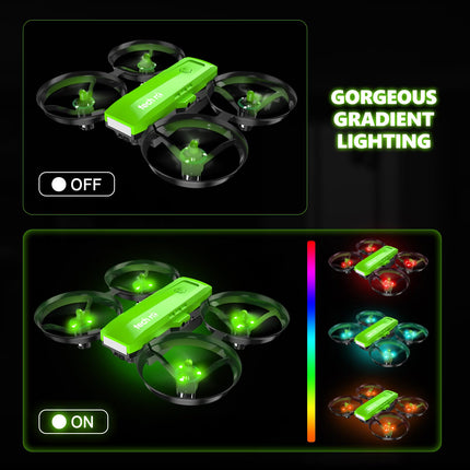 tech rc drone with camera drone for children 1080P HD dual camera dual battery quadcopter remote controlled drones 2 battery quadrocopter RC drone APP WLAN live transmission gift for boys girls
