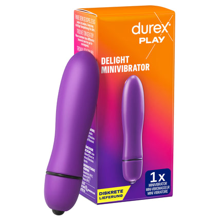 Durex Intense Delight Mini Vibrator Discreet Sex Toy, Purple