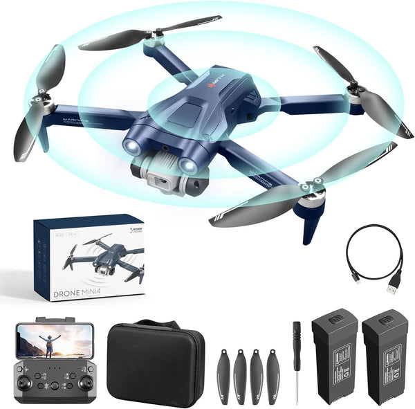 OBEST Drone with Adjustable 4K Camera, RC Foldable FPV WiFi Live Transmission Drone for Kids Beginners, 2 Batteries 28 Mins, Trajectory Flight, 360° Flips, One Key Takeoff/Landing, Headless Mode