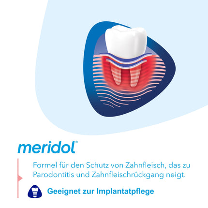 meridol Mouthwash Parodont Expert 400ml - antibacterial effect, helps strengthen the resistance of the gums against the cause of bleeding gums, periodontitis &amp; gum recession