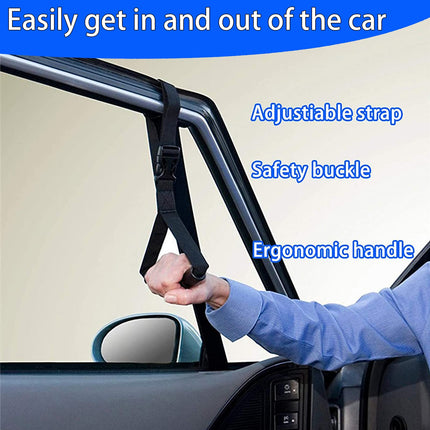 Car Grab Handle for Elderly Car Grab Handle Car Door Handle Multifunctional Handle Car Door Lock Handle for Seniors and Disabled (Blue)