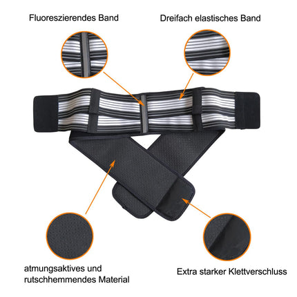 Paskyee Sciatica Belt, Sacroiliac Band for Men Women - Back Support Belt Relief from Sciatica, Lower Back, SI Joint, Pelvic Pain - Three Bandages Provide Triple Support