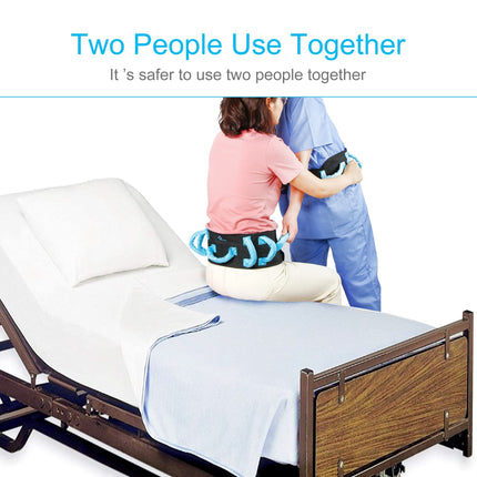 REAQER Transfer Belt Gait Belt Transfer Boom Belt Multifunctional Care Belt For Elderly People With Disabilities Walking Safety Assistance Device