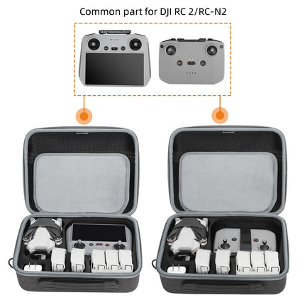 Hensych Mini 4 Pro Carrying Case, Hardshell Bag, Waterproof Storage Case, RC Accessories, Travel Bag for DJI Mini 4 Fly More Combo with DJI RC 2/RC N2 Drone Accessories (Hexapower Multi-Purpose Kit)