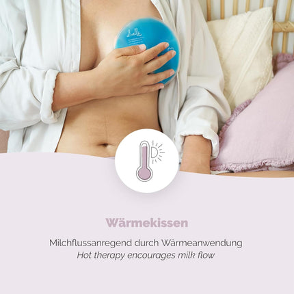 Livella Breast Gel Cushion 3-in-1 Cooling &amp; Heating Pad for Breast &amp; Breastfeeding - Can be used with a breast pump - Relaxing &amp; stimulates milk flow - 2 thermal pads &amp; 2 protective fleeces