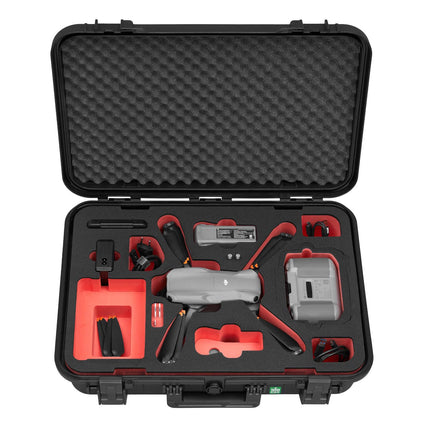 TomCase drone case "Ready to Fly" for DJI Air 3S Fly More Combo, Standard or DJI RC 2 Controller, battery charging in the case, waterproof ECO protective case - Made in Germany