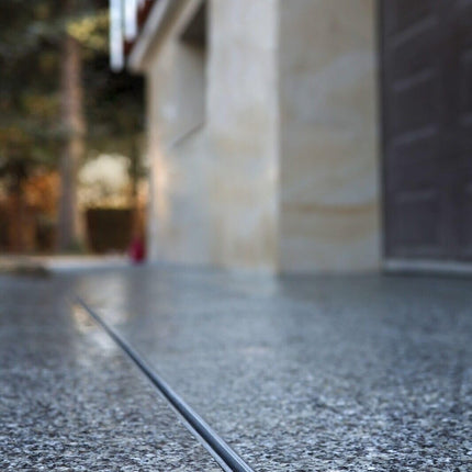 Megaa store DRAINAGE GUTTER Slotted gutter Floor gutter Patio gutter with aluminum edge Drainage gutter (8m DRAINAGE GUTTER)
