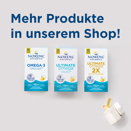 Nordic Naturals, Ultimate Omega, 180 Gluten-Free Softgels, 1280 mg Omega-3 per serving, Soy-Free, GMO-Free, Lemon Flavor