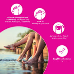 Emcur® Serum | with treatment plan | with 10 nail files | toenails and fingernails | as a bottle with applicator | 5 ml | sufficient for up to 3 months