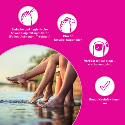 Emcur® Serum | with treatment plan | with 10 nail files | toenails and fingernails | as a bottle with applicator | 5 ml | sufficient for up to 3 months