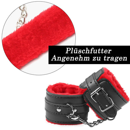 BDSMYOU Handcuffs Sex Bed &amp; Eye Mask, Bondage Set Restraint Set, Restraints Sex Set, Blindfold Sex Bed &amp; Handcuffs Sex, Handcuffs Handcuffs, BDSMs Toys Hard, BDSMs Toys, Sex Toys Both (A)