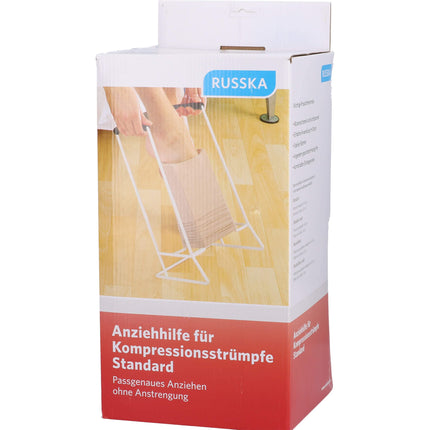 RUSSKA 26011200 Donning aid for compression stockings standard, white