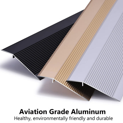 Wheelchair ramp non-slip threshold strip door floor transition strip metal threshold ramp reducer door ramp floor reducer height 1-4cm access channel for sweeping robot luggage