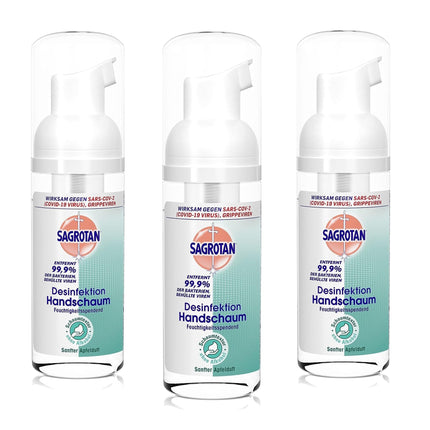 Sagrotan Disinfectant Hand Foam 150ml (3 x 50ml)