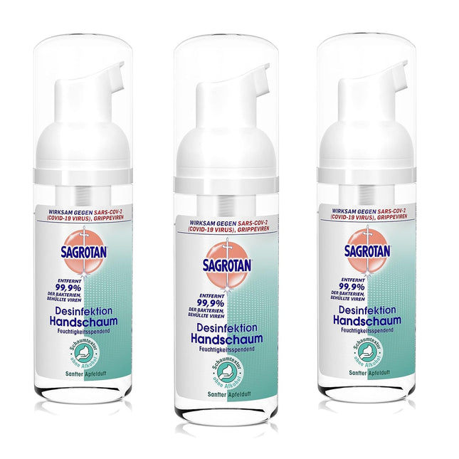 Sagrotan Disinfectant Hand Foam 150ml (3 x 50ml)