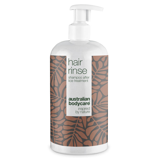 Australian Bodycare Hair Rinse 500 ml | Head lice shampoo after head lice treatment for the whole family | Tea tree oil shampoo with 100% natural tea tree oil