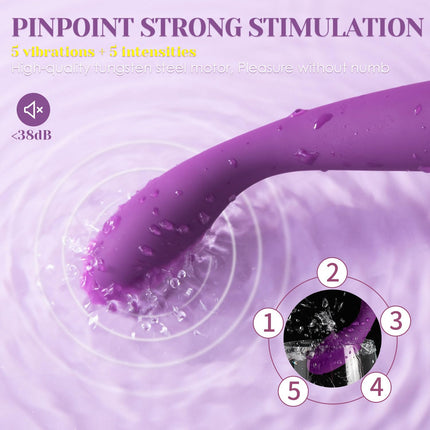 SVAKOM COCO Vibrators for Her, 8 Seconds to Orgasm, Dildo Erotic Sex Toy for Couples and Women, Vibrator with Thrusting Function, Clitoris G-Spot Stimulator, Anal Vibrator