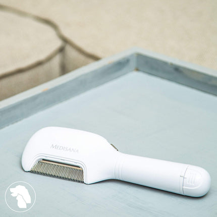 Medisana LC 860 electric lice comb, comb against head lice and nits, nit comb, suitable for dogs and cats