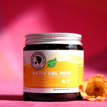 Active Natural Remedies ActiveGel MSM Cream/Ointment 100ml with 15% MSM &amp; Warming Effect | 99.9% Purity, High Quality, Made in Germany