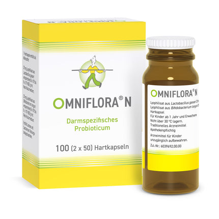 Omniflora N hard capsules - the gastrointestinal remedy for the sustainable improvement of the intestinal flora