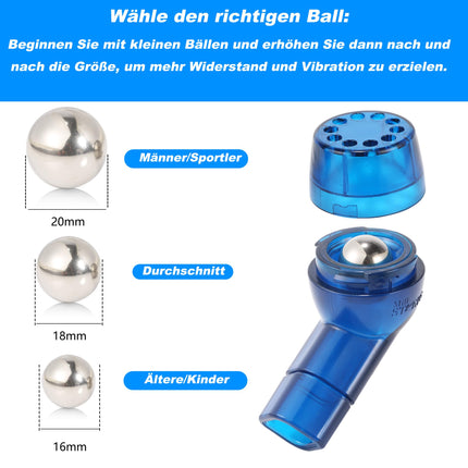 MillSTEPS Breathing Trainer Mucus Removal Device OPEP Device Exercise to Improve Lung Capacity &amp; Naturally Remove Mucus from the Airways