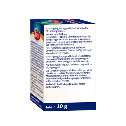 Abtei Vitamin D3 3000 IU - supports immune system and bones - gluten-free, lactose-free, and vegetarian - 75 melting tablets with lemon flavor