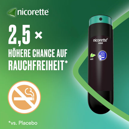 NICORETTE spray with mint flavor – quit smoking with nicotine spray – 1 spray replaces up to 150 cigarettes – for smoking cessation 2 pcs.