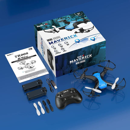 Drone for beginners RC mini drone dual battery 16 minutes flight time indoor RC remote-controlled drone 3D flip altitude hold RC quadcopter remote-controlled for children girls son boys toy gift