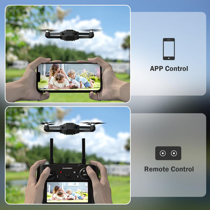 K600 GPS Drone with 4K Camera, Remote Control with UHD Screen, Wind-Resistant Foldable Drone with SD Card, Drone with Carrying Case, Auto Hovering for Adults and Beginners
