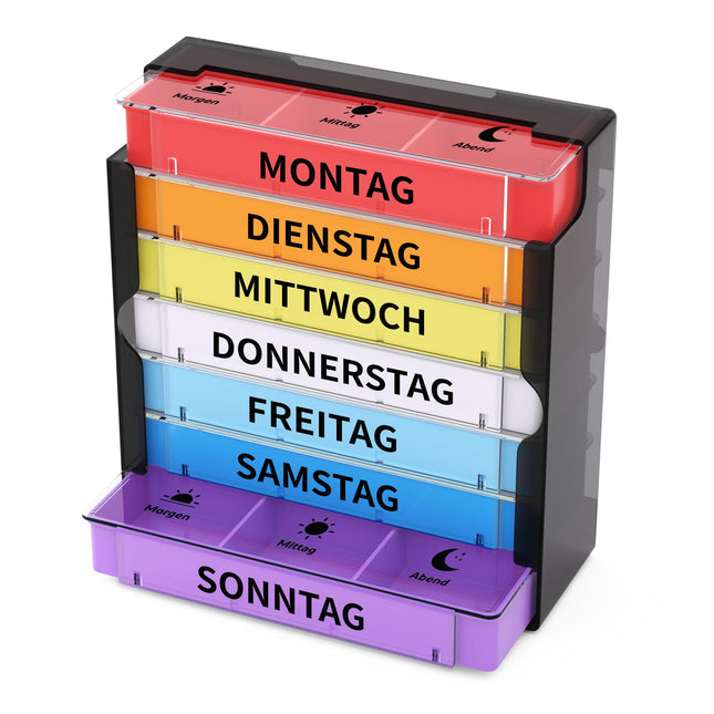 Opret pill box 7 days morning noon evening, medicine box 7 days pill box 7 days 3 compartments pill box 7 days pill box pill box tablet organizer weekly box