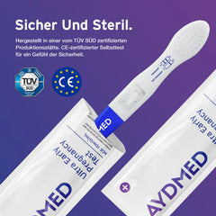 5 x Aydmed Profi Early Pregnancy Test | Ultra-sensitive pregnancy test for detecting pregnancy in urine | Accuracy over 99% | Test 6 days before your missed period