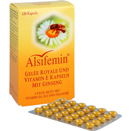 ALSIFEMIN Royal Jelly + Vit.E with Ginseng Capsules 120 pcs