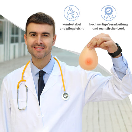 Amazinggirl Silicone Breasts Breast Prosthesis - artificial breasts breast for men women false breasts Cup E 1216 grams