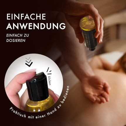 liebesfreunde® Massage Oil PREMIUM for pleasurable massages - Erotic Massage Oil, 150 ml