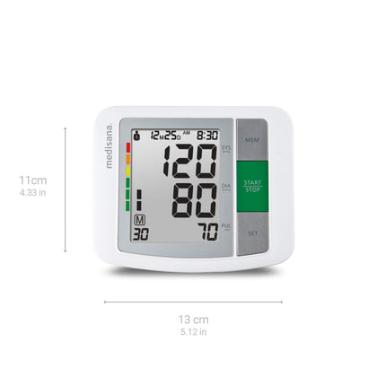 Medisana BU 510 upper arm blood pressure monitor, blood pressure and pulse monitor with memory function, traffic light scale, blood pressure cuff with irregular heartbeat indicator