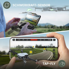 Holy Stone HS280D Drone with 1080P Camera, RC Foldable FPV Drone with 2 Batteries, Long Flight Time, Brushless Motor, Gesture Control, Camera Drones Outdoor Complete Set Quadcopter for Kids Beginners, C0